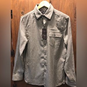 NEW ! Black Brown 1826 Men’s Dress Shirt - Size Small